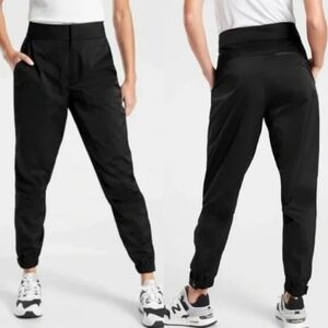 Athleta Black High-Waist Track Joggers